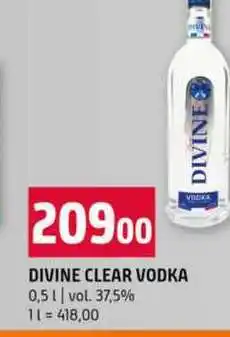 Terno DIVINE CLEAR VODKA 0,5l vol. 37,5% nabídka