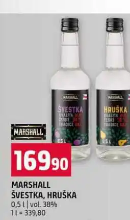 Terno MARSHALL ŠVESTKA, HRUŠKA 0,5l vol. 38% nabídka