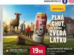 Terno VELKOPOPOVICKÝ KOZEL 05l pivo světly lezak nabídka