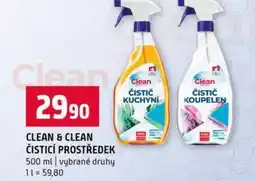Terno CLEAN & CLEAN ČISTICÍ PROSTŘEDEK 500 ml vybrané druhy nabídka