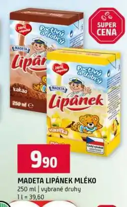 Terno MADETA LIPÁNEK MLÉKO 250 ml vybrané druhy nabídka