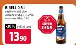 Terno BIRELL 0,5l nealkoholické pivo vybrané druhy nabídka