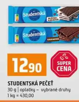 Terno STUDENTSKÁ PEČEŤ 30 g oplatky nabídka