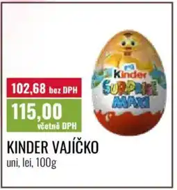 Ratio Kinder vajíčko nabídka