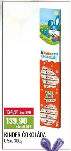 Ratio Kinder čokoláda nabídka