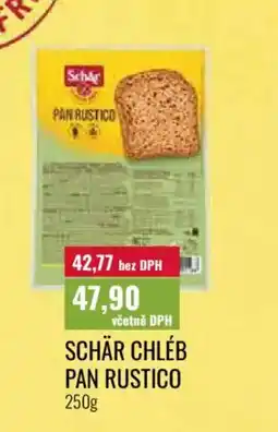 Ratio Schär chléb pan rustico nabídka