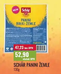 Ratio Schär panini žemle nabídka