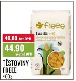 Ratio Těstoviny freee nabídka
