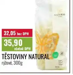 Ratio Těstoviny natural nabídka