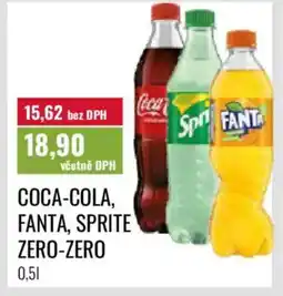 Ratio COCA-COLA, FANTA, SPRITE Zero-zero nabídka