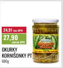 Ratio Okurky kornišonky PT nabídka
