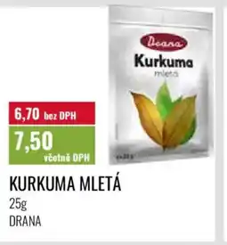 Ratio Kurkuma mletá nabídka