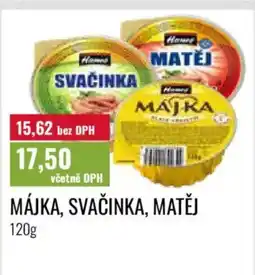 Ratio Hamé Májka, svačinka, matěj nabídka