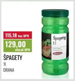 Ratio Špagety nabídka