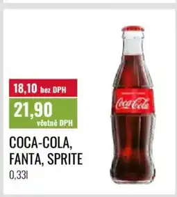 Ratio COCA-COLA, FANTA, SPRITE nabídka