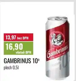 Ratio Gambrinus 10° nabídka