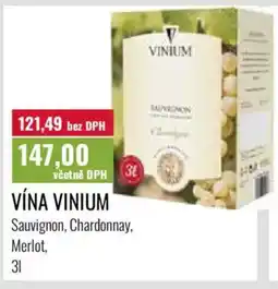 Ratio Vína Vinium nabídka