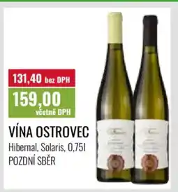 Ratio Vína Ostrovec nabídka