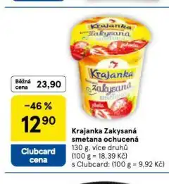 Tesco Krajanka zakysaná smetana ochucená nabídka