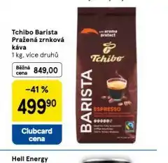Tesco Tchibo barista pražená zrnková káva nabídka