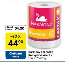 Tesco Harmony everyday kuchyňské utěrky nabídka