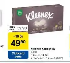 Tesco Kleenex kapesníky nabídka