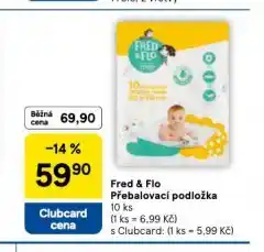 Tesco Fred & flo přebalovací podložka nabídka