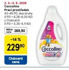 Tesco Coccolino prací prostředek nabídka