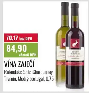 Ratio Vína Zaječí nabídka