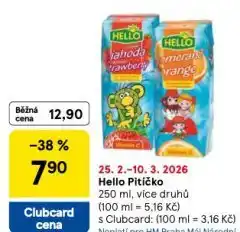Tesco Hello pitíčko nabídka