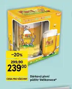 Tesco Dárkový pivní půllitr velikonoce nabídka