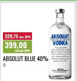 Ratio Absolut blue 40% nabídka