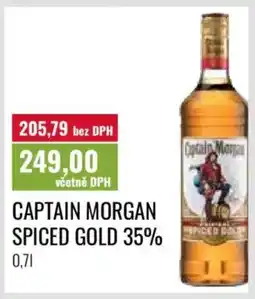 Ratio Captain Morgan spiced gold 35% nabídka