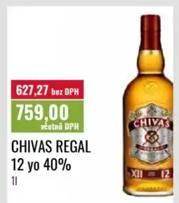Ratio Chivas Regal 12 yo 40% nabídka