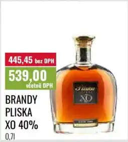 Ratio Brandy Pliska XO 40% nabídka