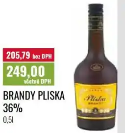 Ratio Brandy Pliska 36% nabídka