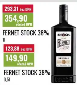 Ratio Fernet Stock 38% nabídka