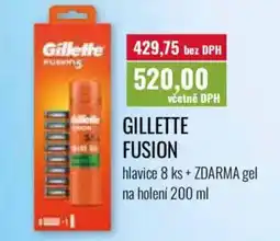 Ratio Gillette fusion nabídka