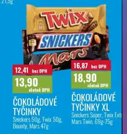 Ratio Čokoládové tyčinky nabídka