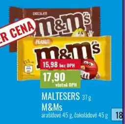 Ratio Maltesers, M&Ms nabídka
