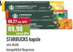 Ratio STARBUCKS kapsle nabídka