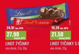 Ratio Lindt Tyčinky s oříškem nabídka