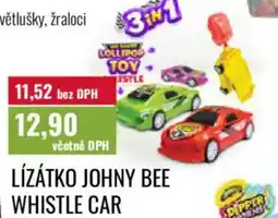 Ratio Lízátko Johny bee whistle car nabídka