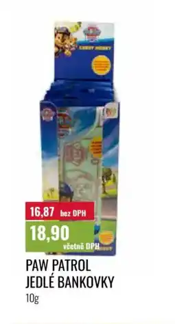Ratio Paw Patrol jedlé bankovky nabídka