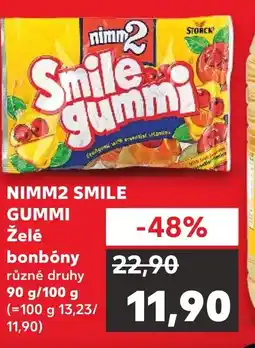 Kaufland NIMM2 Smile Gummi Želé bonbóny nabídka