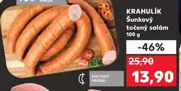 Kaufland KRAHULIK Šunkový točený salám nabídka