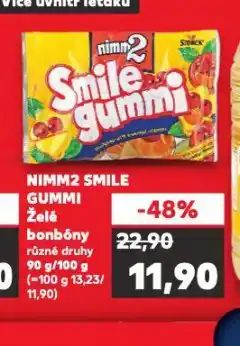 Kaufland Nimm2 smile gummi nabídka