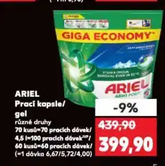 Kaufland Ariel prací gel nabídka