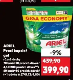 Kaufland Ariel prací kapsle nabídka