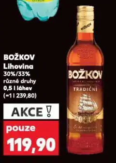 Kaufland Božkov lihovina nabídka